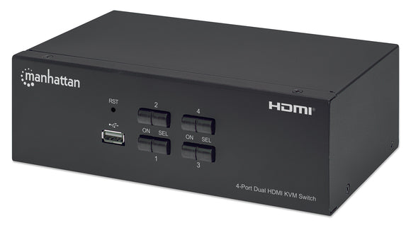 Switch KVM HDMI 4 porte Doppio monitor   Image 1