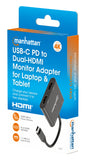 Adattatore USB-C PD a doppio monitor HDMI per Laptop e Tablet  Packaging Image 2