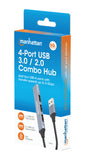 Hub USB 4 porte Combo USB3.0 / 2.0 Packaging Image 2