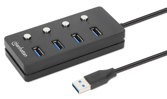 Hub USB 3.0 4 porte Type-A con interruttori per singola porta  Image 1