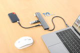 Hub 7 porte 10G/5G USB-C / USB-A 4+3 con Power Delivery Image 2
