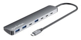 Hub 7 porte 10G/5G USB-C / USB-A 4+3 con Power Delivery Image 1