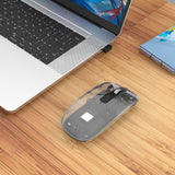 Mouse USB wireless ricaricabile trasparente Image 12