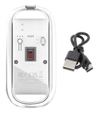 Mouse USB wireless ricaricabile trasparente Image 12