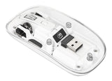 Mouse USB wireless ricaricabile trasparente Image 6