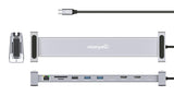 Docking station USB-C PD 10 in 1 doppio monitor HDMI / Hub multiporta Image 14