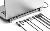 Docking station USB-C PD 10 in 1 doppio monitor HDMI / Hub multiporta Image 3