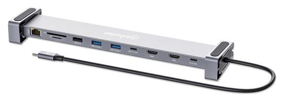 Docking station USB-C PD 10 in 1 doppio monitor HDMI / Hub multiporta Image 1