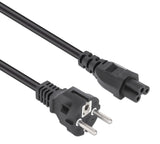 Cavo di alimentazione CEE7 dritto a IEC C5 Nero 1m Image 2