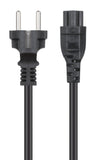 Cavo di alimentazione CEE7 dritto a IEC C5 Nero 1m Image 4