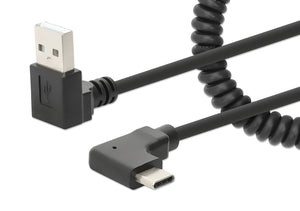 Cavo di ricarica USB-A a USB-C spiralato  Image 1