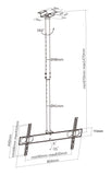 Supporto universale a soffitto per TV Flat-Panel Image 8