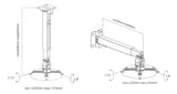 Staffa Universale a parete o a soffitto per proiettori Image 10