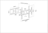 Supporto universale da parete Full-Motion per TV Flat-Panel Image 6