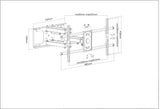 Staffa a Muro per TV LCD Large-Screen Full-Motion Image 6