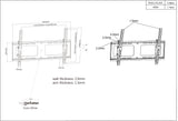 Supporto a Muro Universale Inclinabile per TV LED con Regolazione del Livellamento dell'altezza Image 6