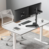 Supporto universale per due monitor con base e doppio snodo di regolazione  Image 8