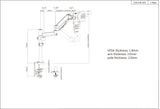 Supporto per monitor universale con molla a gas Image 9