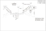 Supporto universale da parete per doppio monitor con molla a gas Image 8