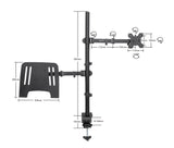 Supporto da scrivania con braccio per monitor e mensola per laptop Image 12