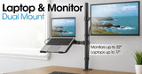 Supporto da scrivania con braccio per monitor e mensola per laptop Image 13