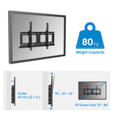 Supporto a muro per TV con schermo da 37" a 86" inclinabile per esterno con sistema antifurto  Image 7