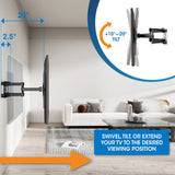 Supporto a muro per TV con schermo da 37" a 86" Full-motion per esterno   Image 12
