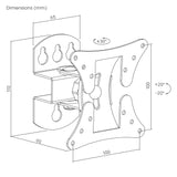 Supporto da parete per TV con inclinazione e rotazione Image 11