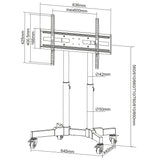 Supporto per TV compatto altezza regolabile per TV da 23" a 70" Image 12