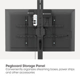 Supporto mobile per TV con regolazione dell'altezza senza attrezzi per schermi da 37° a 86" Image 8