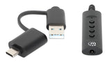 Cavo adattatore 2-in-1 da USB-C™ e USB-A a audio stereo Aux 3,5 mm Image 4