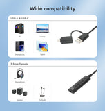 Cavo adattatore 2-in-1 da USB-C™ e USB-A a audio stereo Aux 3,5 mm Image 10