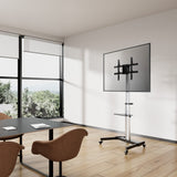 Carrello TV multimediale in alluminio regolabile in altezza Image 13